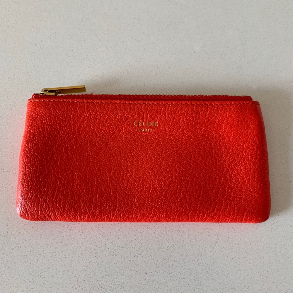 CELINE Leather Coin Pouch